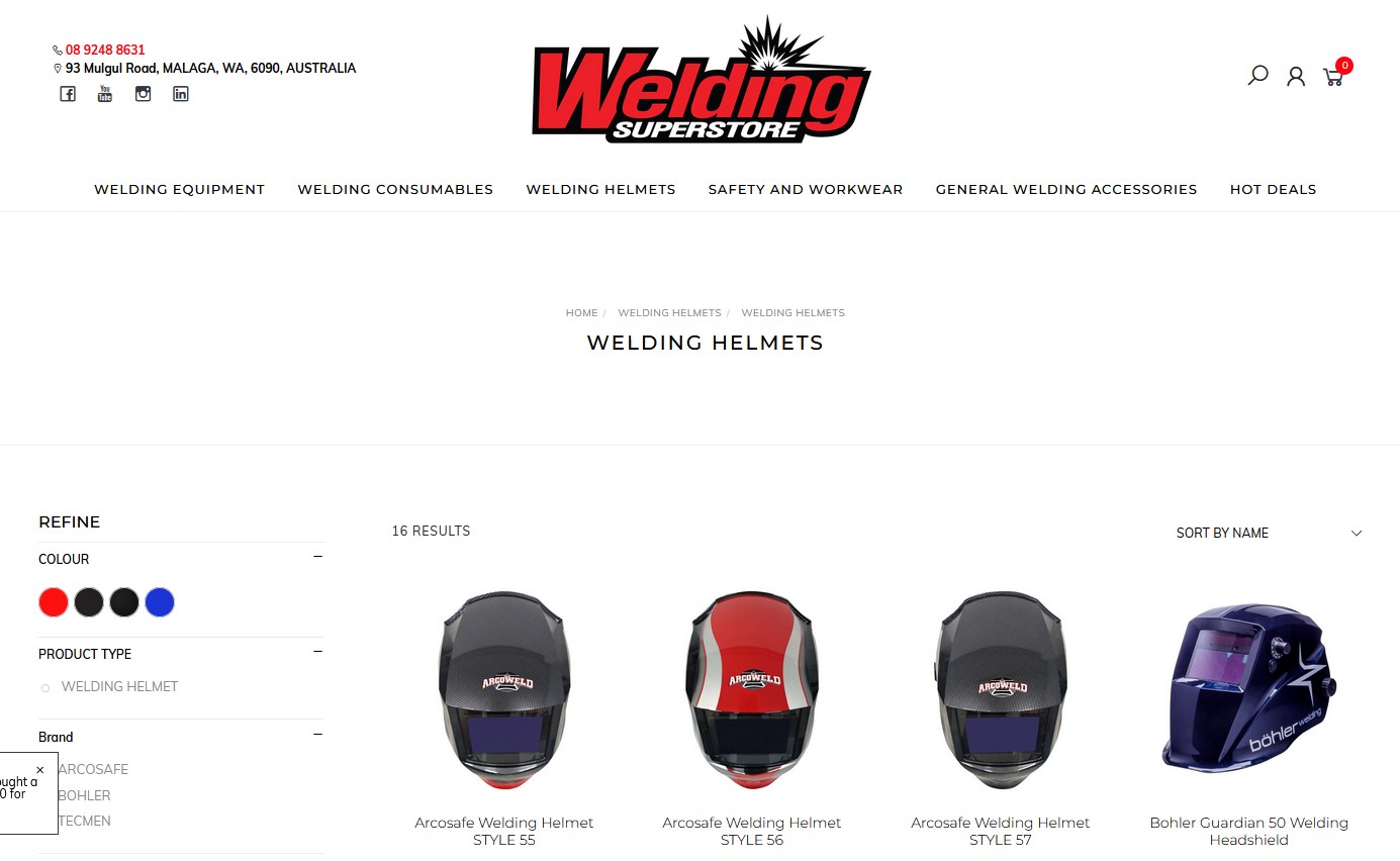 welding helmets website